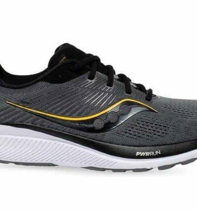 Fitness Mania - Saucony Guide 14 (2E)  Mens Charcoal Vizigold