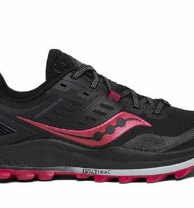 Fitness Mania - Saucony Peregrine 10 (D) Womens Black Barberry