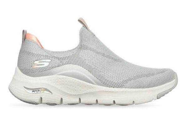 Fitness Mania - Skechers Arch Fit Womens Light Grey Pink