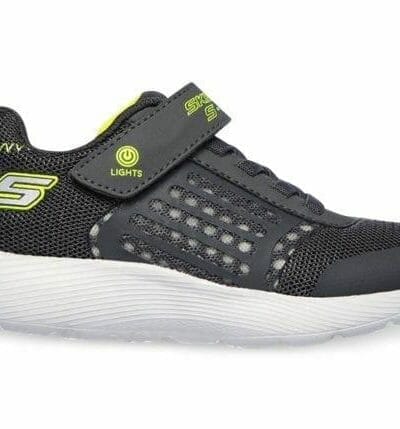 Fitness Mania - Skechers Dyna Lights Kids Charcoal Yellow