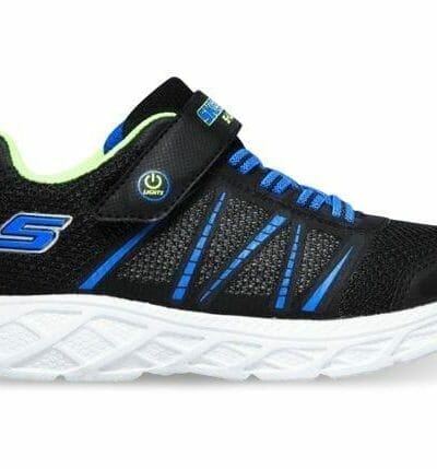 Fitness Mania - Skechers Dynamic-Flash (Ps) Kids Black Blue Lime