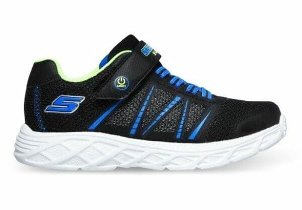 Fitness Mania - Skechers Dynamic-Flash (Ps) Kids Black Blue Lime