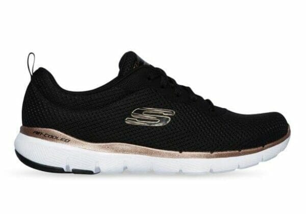 Fitness Mania - Skechers Flex Appeal 3.0 First Insight Womens Black Rose Gold