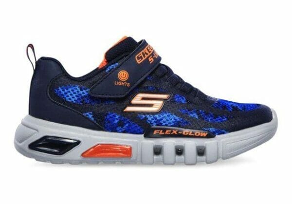 Fitness Mania - Skechers Flex Glow Rondler (Td) Kids Navy Orange