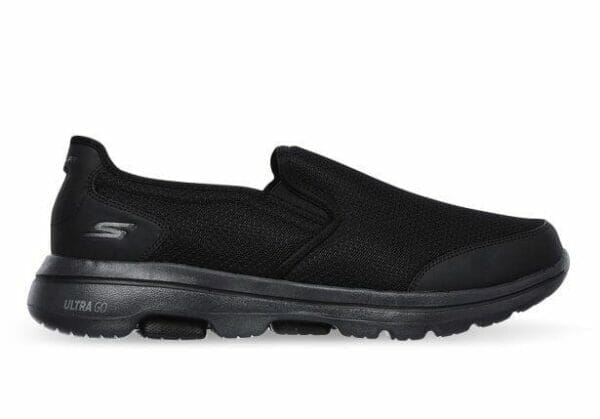 Fitness Mania - Skechers Go Walk 5 Delco Mens Black Charcoal