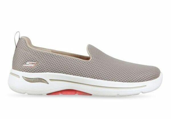 Fitness Mania - Skechers Go Walk Arch Fit Grateful Womens Taupe Coral