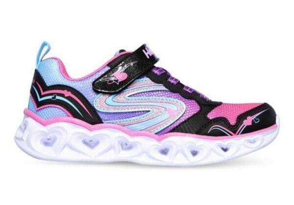 Fitness Mania - Skechers Heart Lights Love Spark (Ps) Kids Black Multi