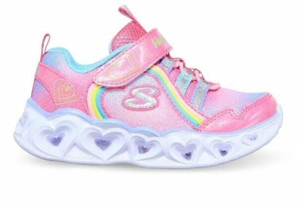 Fitness Mania - Skechers Heart Lights Rainbow Lux (Td) Kids Pink Multi