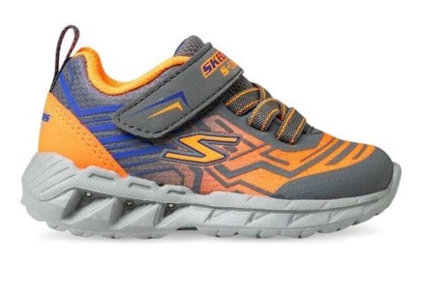 Fitness Mania - Skechers Magna Lights Bozler (Td) Kids Charcoal Orange