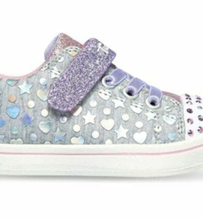 Fitness Mania - Skechers Sparkle Rayz Heather & Shine (Ps) Kids Grey Multi