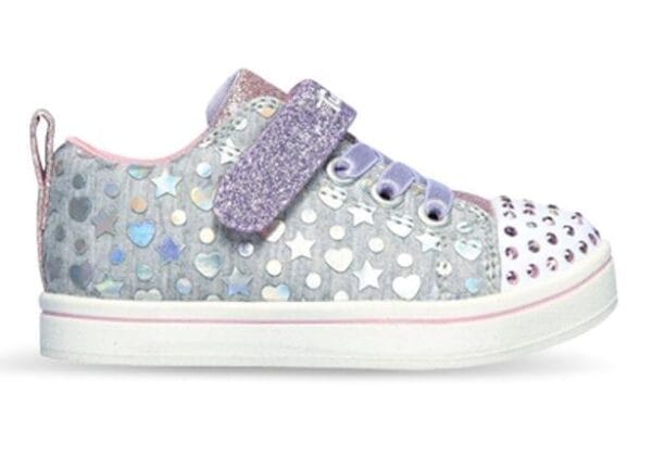 Fitness Mania - Skechers Sparkle Rayz Heather & Shine (Td) Kids Grey Multi