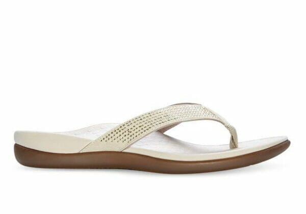 Fitness Mania - Vionic Islander Rhinestones Womens Champagne
