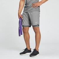 Fitness Mania - MP Men's Essentials 2 in 1 Training Shorts - Storm - M