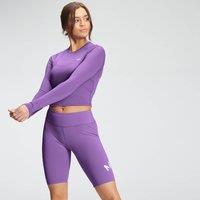 Fitness Mania - MP Women's Essentials Training Dry Tech Long Sleeve Crop Top - Deep Lilac - XS