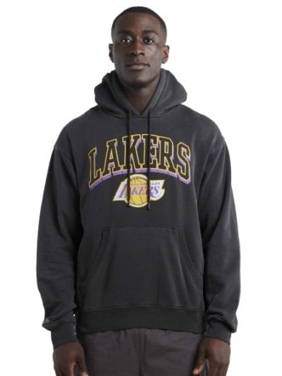 Fitness Mania - Mitchell & Ness LA Lakers Vintage Keyline Logo Mens Basketball Hoodie