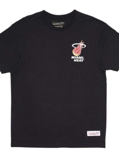 Fitness Mania - Mitchell & Ness Miami Heat Retro Repeat Mens Basketball T-Shirt