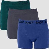 Fitness Mania - MP Men's Essential Boxers (3 Pack) - Deep Teal/Graphite/Intense Blue - XXXL