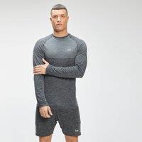 Fitness Mania - MP Men's Essential Seamless Long Sleeve Top - Black Marl - XS