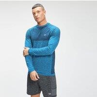 Fitness Mania - MP Men's Essential Seamless Long Sleeve Top - Bright Blue Marl - XS