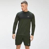 Fitness Mania - MP Men's Essential Seamless Long Sleeve Top - Vine Leaf Marl - XS
