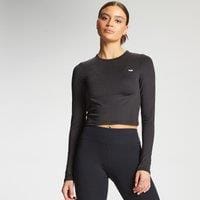 Fitness Mania - MP Women's Essentials Training Dry Tech Long Sleeve Crop Top - Black - L