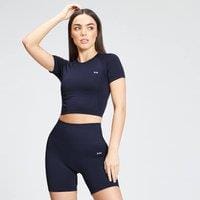 Fitness Mania - MP Women's Shape Seamless Ultra Crop Top - Navy - XL