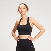 Fitness Mania - MP Women's Shape Seamless Ultra Cross Strap Sports Bra - Black - XL