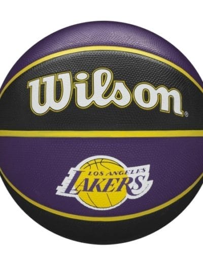 Fitness Mania - Wilson Los Angeles Lakers NBA Team Tribute Outdoor Basketball - Size 7