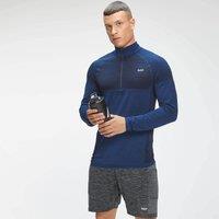 Fitness Mania - MP Men's Essential Seamless 1/4 Zip Top - Intense Blue Marl - L