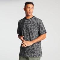 Fitness Mania - MP Men's Raw Training Short Sleeve Camo Oversized T-Shirt - Black