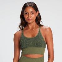 Fitness Mania - MP x Alice Klomp Snake Seamless Sports Bra - Green - XS