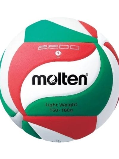 Fitness Mania - Molten M2200 EVA Rubber Lightweight Indoor Volleyball - Size 5