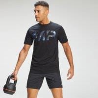 Fitness Mania - MP Men's Adapt Camo Logo Short Sleeve T-Shirt - Black/Blue Camo  - L