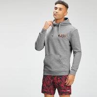 Fitness Mania - MP Men's Adapt Embroidered Hoodie - Storm Grey Marl  - XXXL