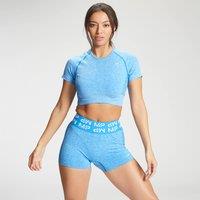 Fitness Mania - MP Women's Curve Crop Short Sleeve T-Shirt - Bright Blue - M