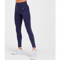 Fitness Mania - MP Women's Sculpt Laser Cut Leggings - Navy  - S