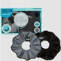 Fitness Mania - MP X Invisibobble® Power Sprunchie – Black/Ice Blue - 2 PACK