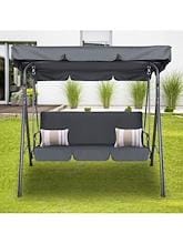 Fitness Mania - Milano Outdoor Steel Swing Chair Grey 1 Box