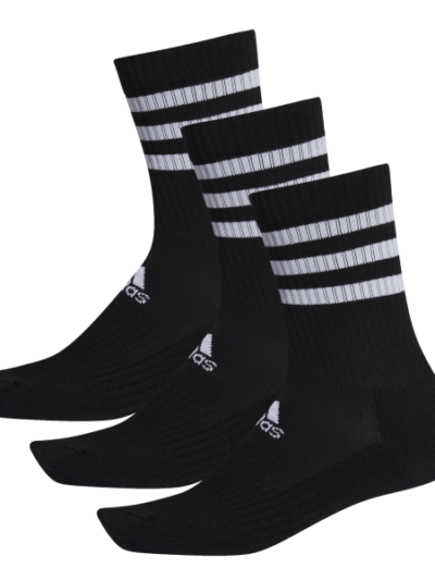 Fitness Mania - Adidas 3-Stripes Cushioned Crew Socks - 3 Pairs