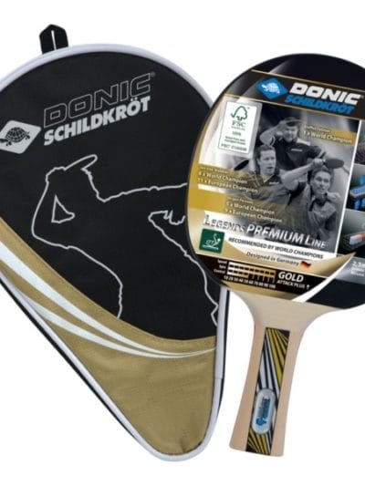 Fitness Mania - Donic Legends Gold Table Tennis Bat & Cover