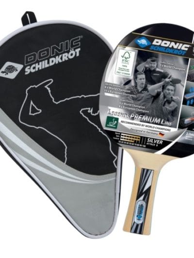 Fitness Mania - Donic Legends Silver Table Tennis Bat & Cover