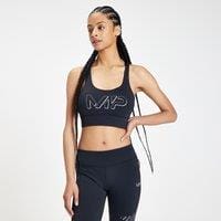 Fitness Mania - MP Women's Infinity Mark Training Sports Bra - Black  - XXS