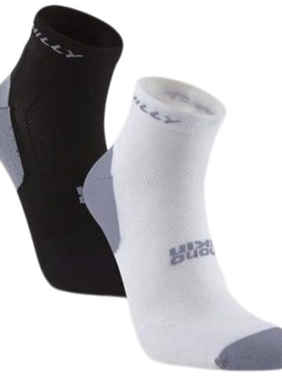 Fitness Mania - Hilly Tempo Quarter Running Socks - Twin Pack
