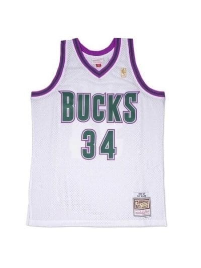 Fitness Mania - Mitchell & Ness Milwaukee Bucks Ray Allen Home 1996-97 NBA Swingman