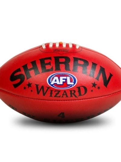 Fitness Mania - Sherrin Wizard Leather Football - Size 4