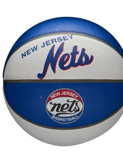 Fitness Mania - Wilson Brooklyn Nets NBA Team Retro Mini Basketball - Size 3