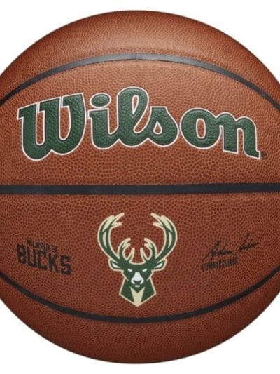 Fitness Mania - Wilson Milwaukee Bucks Team Composite Basketball - Size 7