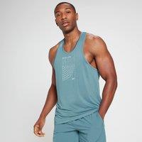 Fitness Mania - MP Men's Run Graphic Training Stringer Vest - Stone Blue - L