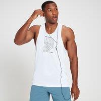 Fitness Mania - MP Men's Run Graphic Training Stringer Vest - White - L