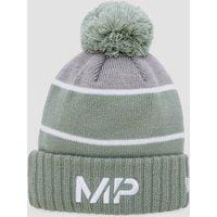 Fitness Mania - MP New Era Knitted Bobble Hat - Pale Green/Storm Grey